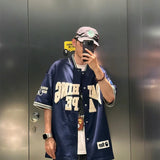 Bathing Ape T Shir Embroidered Baseball Shirt Short Sleeve Shirt
