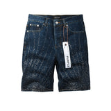 purple brand denim shorts