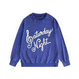 Amiri washed sweatshirt oblique art word printing washed and distressed