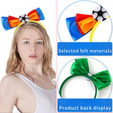 Themed Party Supplies World Cup Themed Headband – National Flag Bowknot Fan Accessory