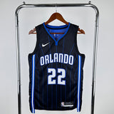 NBA Jerseys 23 season Magic, away, black, striped No. 22, Wagner