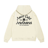 Amiri hoodie la limited art word printing
