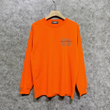 Amiri long sleeve shirts splash ink large simple logo printing