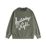 Amiri washed sweatshirt oblique art word printing washed and distressed