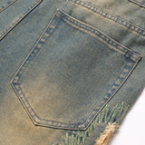 Mens Fashion Jeans Destroy embroidery thread balls 5721#