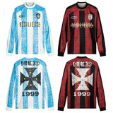 Men's long sleeve shirt - gt retro west coast sports jersey style - hip hop striped design