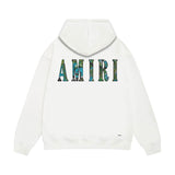 Amiri hoodie waist flower camouflage letterprinting
