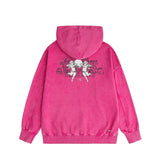 Amiri washed hoodie letter angel ball washed distressed printing