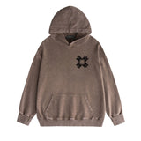 Amiri washed hoodie simple letter group washed distressed printing