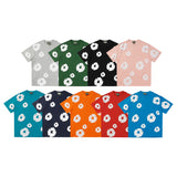 Denim Tears T Shirt ShortsPuff Print Short Sleeve T-shirt Loose Couple Shorts Suit(Options need to be purchased separately)