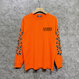 Amiri long sleeve shirts new bone sleeve printing