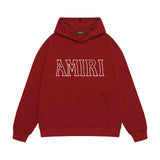 Amiri hoodie bevel cut letter print