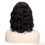 Women'S Wigs Straight Bangs Water Wave Bob Wig