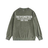 Amiri washed sweatshirt smoke gray wolf printing washed and distressed