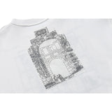 C.e sweatshirt fall and winter c.e window scenery pattern round neck pullover terry sweatshirt one piece wholesale
