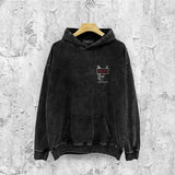 Amiri washed hoodie letter sign distressed printing