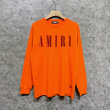 Amiri long sleeve shirts classic letter spider print