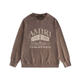 Amiri washed sweatshirt billboard print washed old