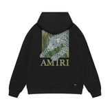 Amiri hoodie black panther print