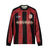 Men's long sleeve shirt - gt retro west coast sports jersey style - hip hop striped design