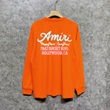 Amiri long sleeve shirts wine glass letterprinting
