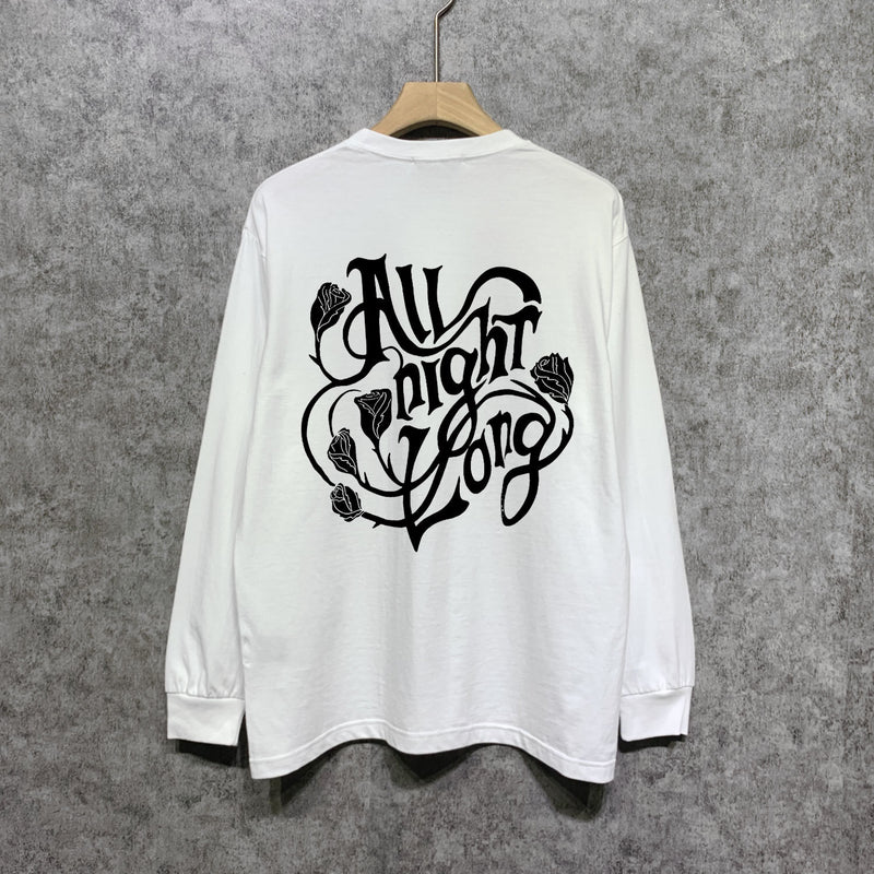 Amiri long sleeve shirts morning glory printing