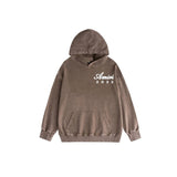 Amiri washed hoodie giant rabbit letterprinting