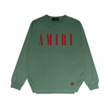 Amiri long sleeve shirts classic letter spider print