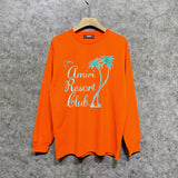 Amiri long sleeve shirts coconut tree bird printing