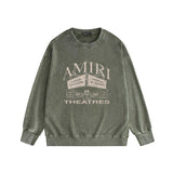 Amiri washed sweatshirt billboard print washed old