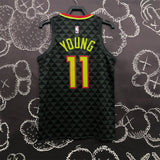 NBA Jerseys Eagles, Black Grid 11, Trey Young