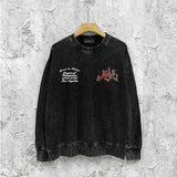Amiri washed sweatshirt alphabet tiger print washed old
