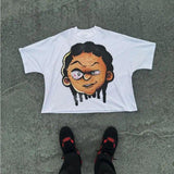 Street Unisex T-shirt Loose Casual Gothic