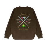 Amiri long sleeve shirts billiard cue printing