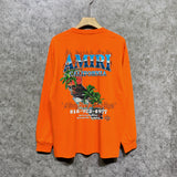 Amiri long sleeve shirts flame island printing
