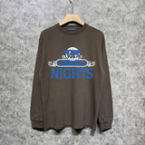 Amiri long sleeve shirts earth letter printing
