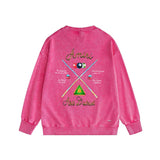 Amiri washed sweatshirt billiard cue printing washed and distressed