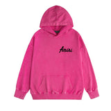 Amiri washed hoodie pure letter distressed printing
