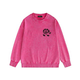 Amiri washed sweatshirt musical note fan printing washed and distressed