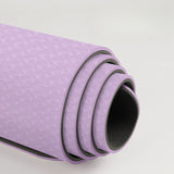 Yoga Mat TPE Yoga Mat Non-slip Sports Fitness Dance Mat Skipping Rope Shock Absorption Soundproof Floor Mat