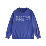 Amiri washed sweatshirt miter letter print washed old