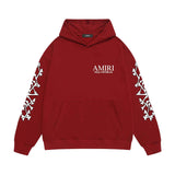 Amiri hoodie new bone sleeve printing