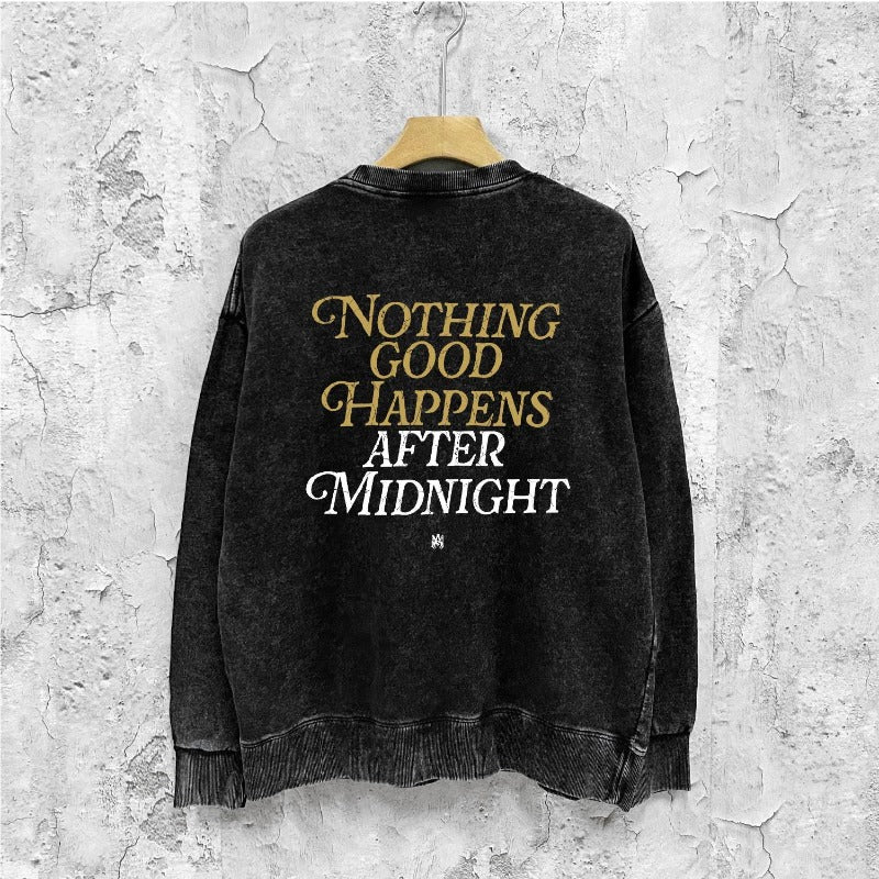 Amiri washed sweatshirt earth letterprinting washed and distressed