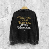 Amiri washed sweatshirt earth letterprinting washed and distressed