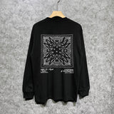 Amiri long sleeve shirts simple standard square scarf printing