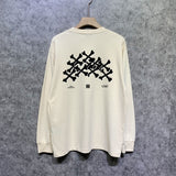 Amiri long sleeve shirts skeleton letterprinting