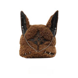 Lambswool doberman baseball cap women's plush duck tongue hat