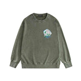 Amiri washed sweatshirt urban forest printing washed and distressed