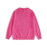 Amiri washed sweatshirt with overlapping letters and foam printing washed and distressed