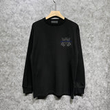 Amiri long sleeve shirts splash ink large simple logo printing